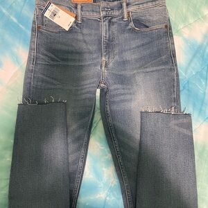 Ralph Lauren Tompkins Mid Rise Skinny Classic Blue Denim Jeans size 29.